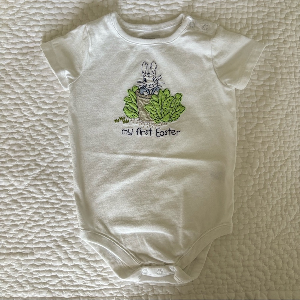 Gymboree Baby Peter Rabbit My First Easter Onesie 12-18m